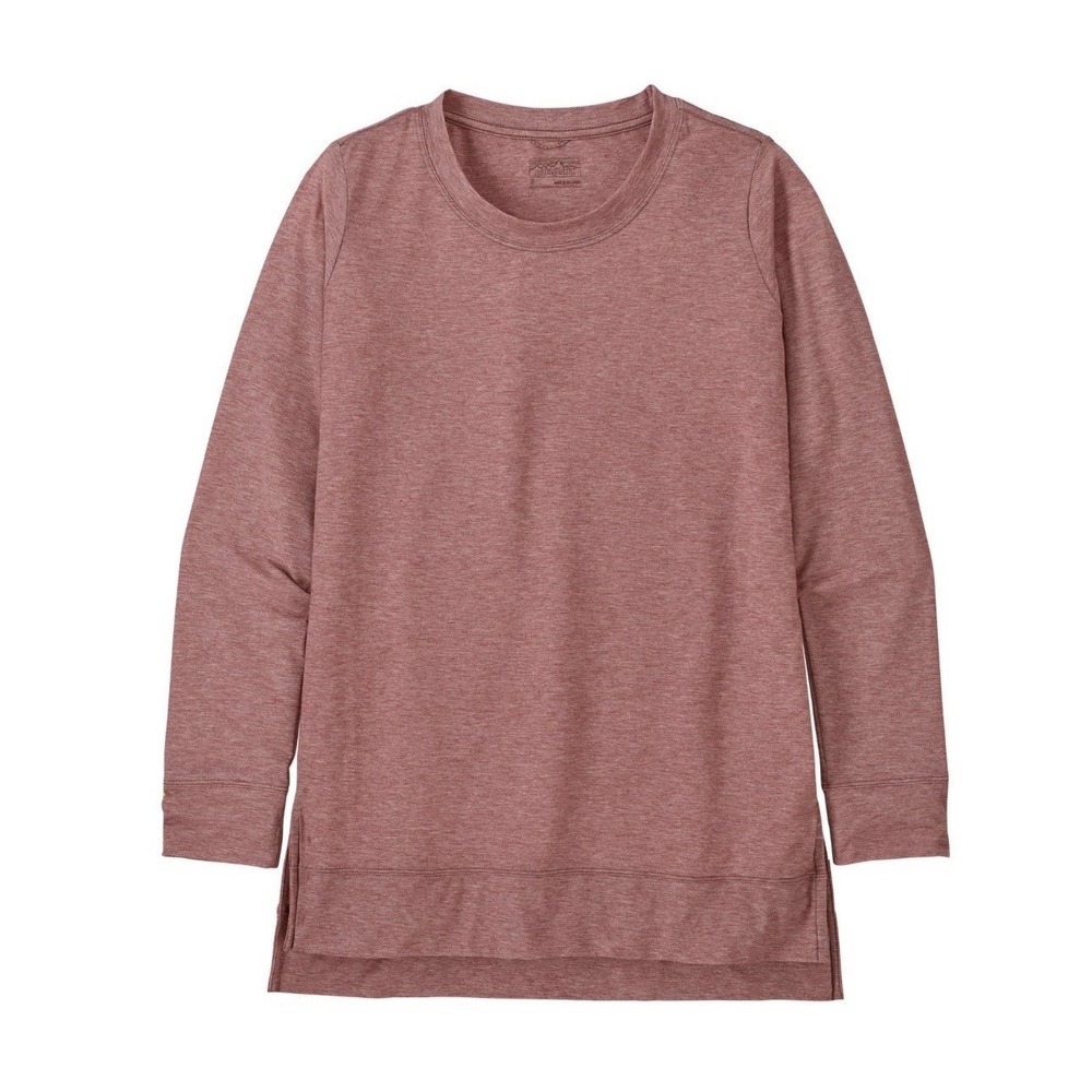 Patagonia Top Women's Medium Long-Sleeve Glorya Side-Slit Stretch Atheisure‎